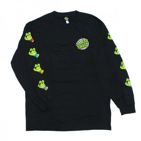 SANTA CRUZ×TMNT　コラボL/STシャツ　"TMNT SEWER DOT L/S TEE"　(Black)