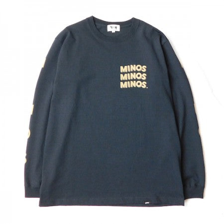 MINOS　L/STシャツ　"LS CAMO LOGO HEAVY TEE"　(Black)