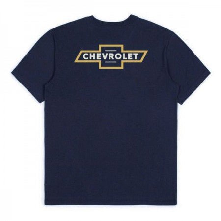 BRIXTON × CHEVROLET　Tシャツ　"BOWTIE S/S POCKET TEE"　(Deluxe Navy)