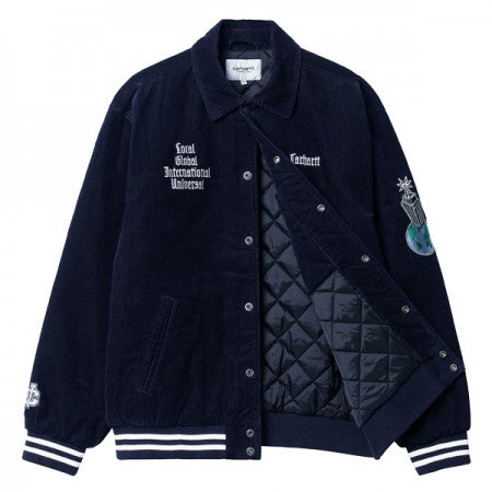 Carhartt WIP ジャケット LETTERMAN JACKET (Dark Navy / Wax) – PLUGS