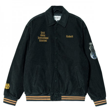 Carhartt WIP　ジャケット　"LETTERMAN JACKET"　(Dark Cedar / Ochre)