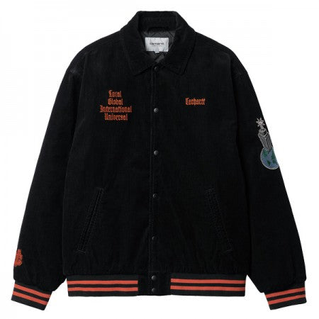 ★30%OFF★ Carhartt WIP　ジャケット　"LETTERMAN JACKET"　(Black / Brick)