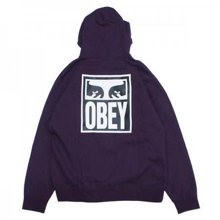 OBEY　パーカ　"OBEY EYES ICON 2 PULLOVER HOOD"　(Blackberry Wine)