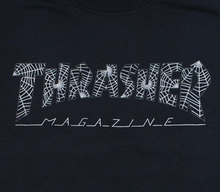 THRASHER　L/STシャツ　"WEB L/STEE"　(Black)