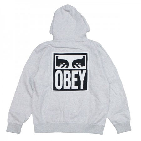 OBEY　パーカ　"OBEY EYES ICON 2 PULLOVER HOOD"　(Heather Ash)