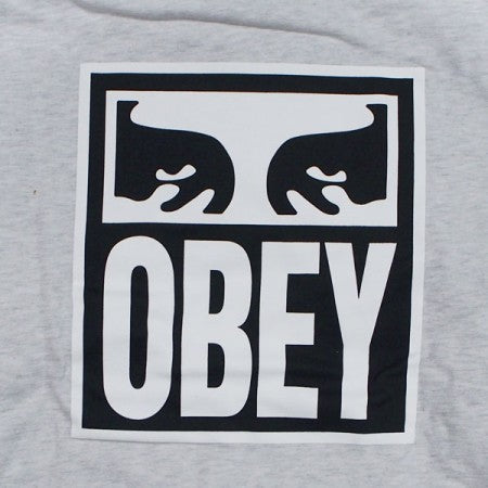 OBEY　パーカ　"OBEY EYES ICON 2 PULLOVER HOOD"　(Heather Ash)