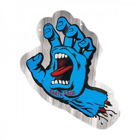 SANTA CRUZ　ショップサイン　"SCREAMING HAND SHOP SIGN"　(Silver / Blue)