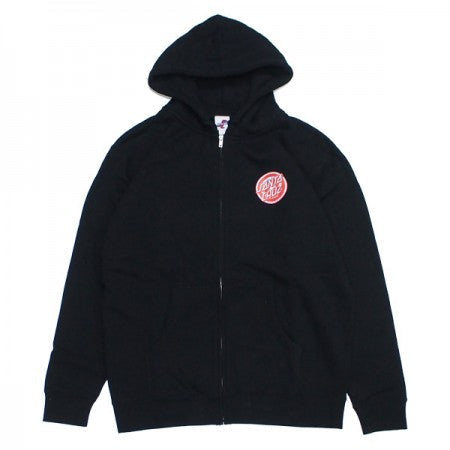 SANTA CRUZ　ジップパーカ　"DECODER ROSKOPP ZIP HOODIE" 　(Black)