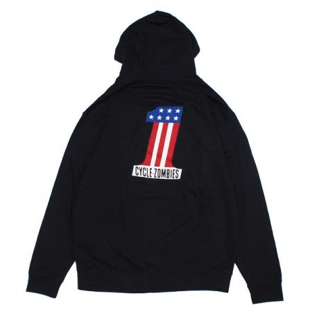 ★30%OFF★ CYCLE ZOMBIES　パーカー　"PITSTOP PULLOVER HOODED SWEAT"　(Black)