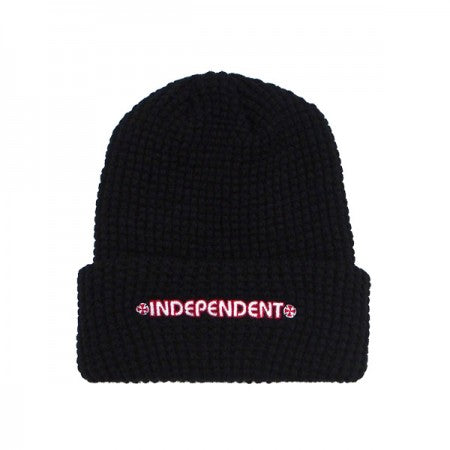 INDEPENDENT　ビーニー　"UPHOLD BEANIE"　(Black)