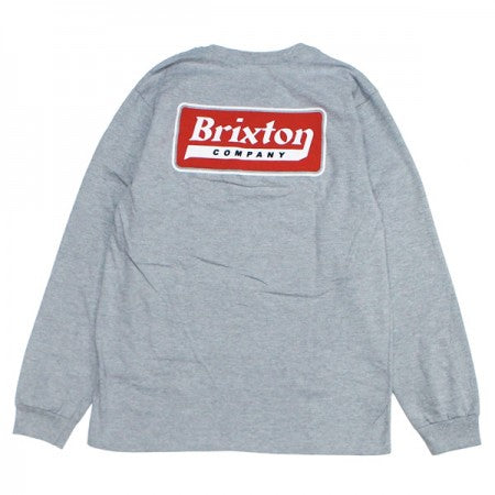 BRIXTON　L/STシャツ　"STEADFAST L/S STANDARD TEE"　(Heather Gray)