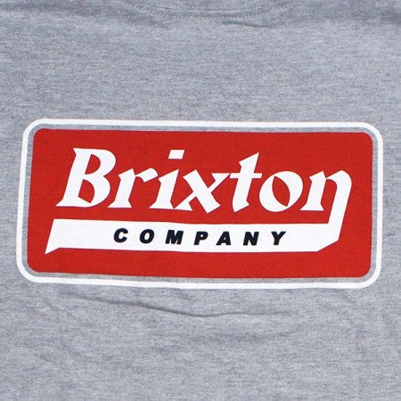 BRIXTON　L/STシャツ　"STEADFAST L/S STANDARD TEE"　(Heather Gray)