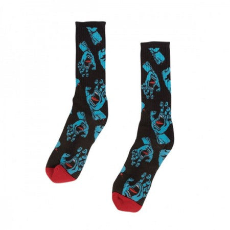 SANTA CRUZ　ソックス　"HANDS ALLOVER SOCKS"　(Black)