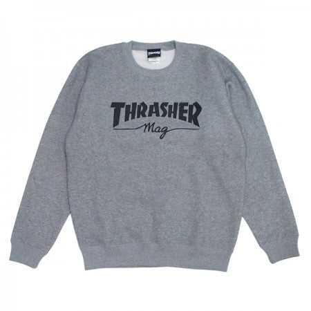 THRASHER　クルースウェット　"THRASHER mag CREW SWEAT"　(Gray)