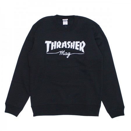 THRASHER　クルースウェット　"THRASHER mag CREW SWEAT"　(Black