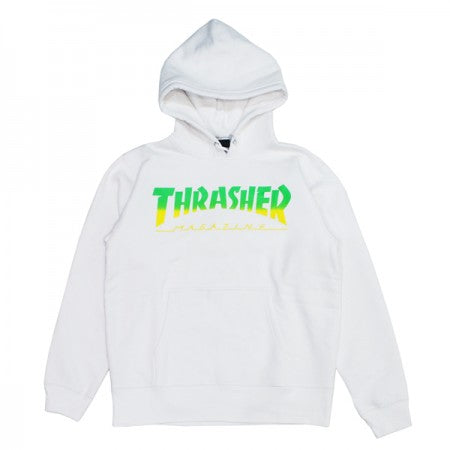 THRASHER　パーカ　"HOMETOWN PARKA"　(White/Green)