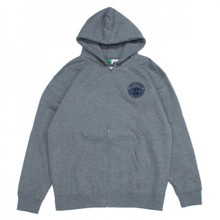 ANTI HERO　ジップパーカ　"STAY READY DBL ZIP UP HOODIE"　(Gunmetal Heather)