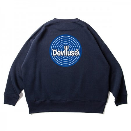 ★20%OFF★ Deviluse　クルースウェット　"ROLLING CREWNECK"　(Navy)