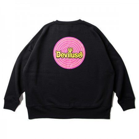 ★20%OFF★ Deviluse　クルースウェット　"ROLLING CREWNECK"　(Black)