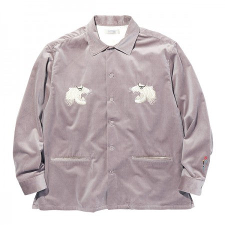 RADIALL　L/Sシャツ　"SWEET EXORCIST OPEN COLLARED SHIRT L/S"　(Smoke Pink)