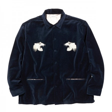 RADIALL　L/Sシャツ　"SWEET EXORCIST OPEN COLLARED SHIRT L/S"　(Navy)
