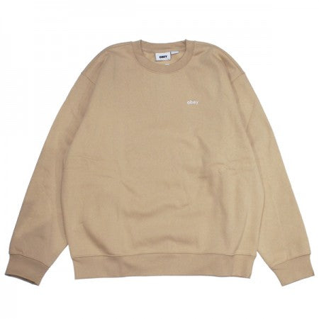 OBEY　クルースウェット　"OBEY TAB CREW SWEAT"　(Oat Milk)