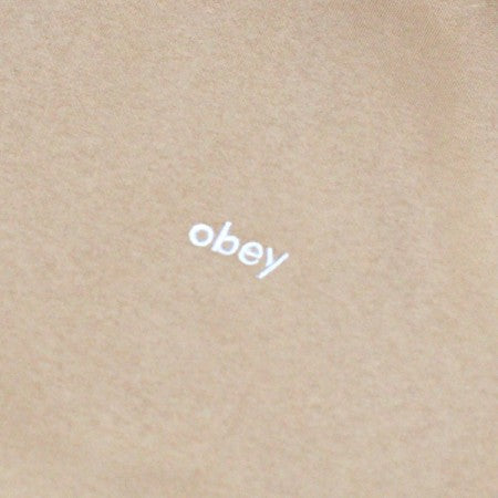 OBEY　クルースウェット　"OBEY TAB CREW SWEAT"　(Oat Milk)