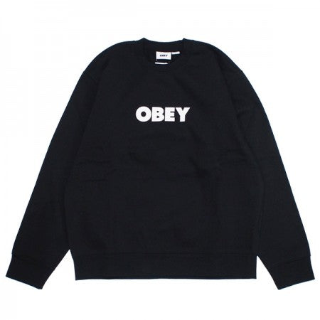 OBEY　クルースウェット　"OBEY BOLD CREW SWEAT"　(Black)