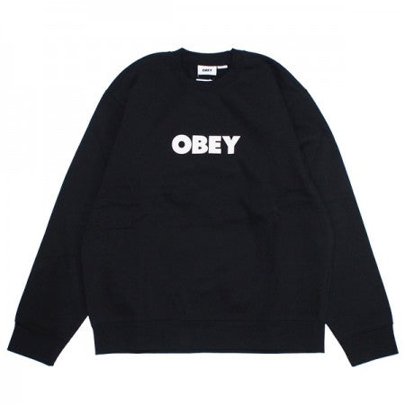 ★30%OFF★ OBEY　クルースウェット　"OBEY BOLD CREW SWEAT"　(Black)