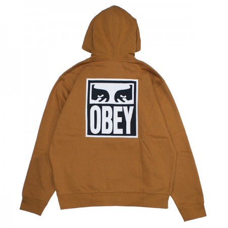 ★30%OFF★ OBEY　パーカー　"OBEY EYES ICON PULLOVER HOOD"　(Brown Sugar)