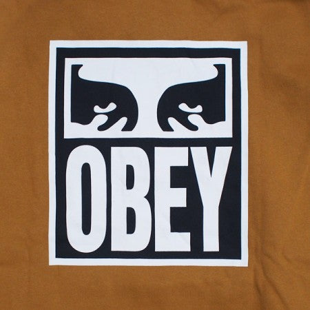 OBEY　パーカー　"OBEY EYES ICON PULLOVER HOOD"　(Brown Sugar)