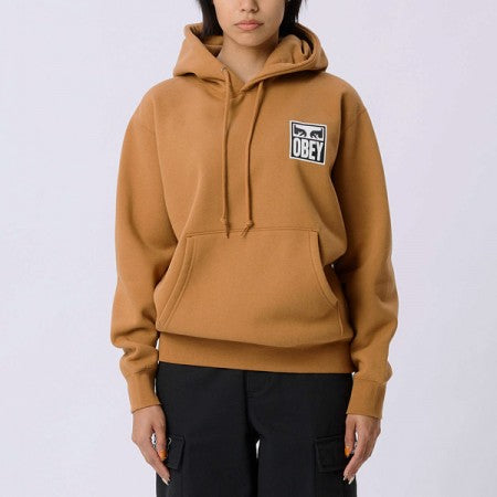 OBEY　パーカー　"OBEY EYES ICON PULLOVER HOOD"　(Brown Sugar)