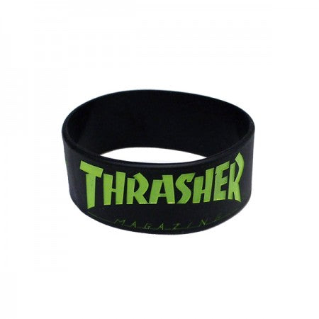 THRASHER　ラバーバンド　"THRRW100"　(Black/Lime)