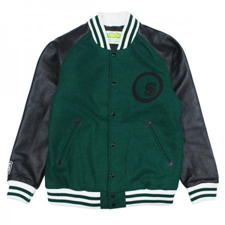 seedleSs　 スタジャン　"SD GENUINE LEATHER STUDIUM JKT"　(Green)