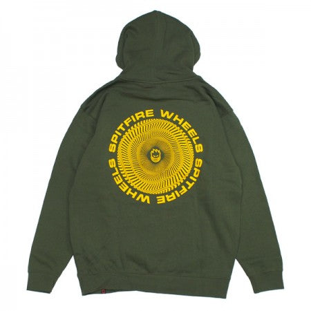 SPITFIRE　パーカー　"CLASSIC VORTEX PULLOVER HOOD"　(Army / Gold)