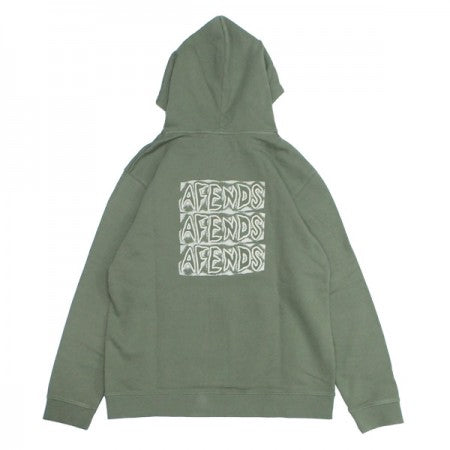 AFENDS　パーカ　"WELCOME HEMP PULLOVER HOOD"　(Olive)