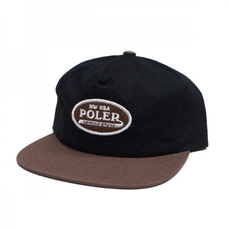 POLeR　キャップ　"BRAND PATCH HAT"　(Black)