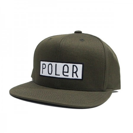 POLeR　キャップ　"FONT PATCH HAT"　(Olive)