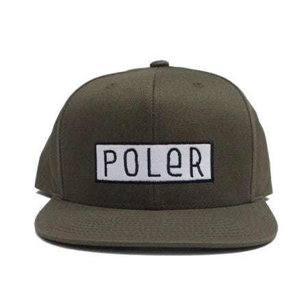 POLeR　キャップ　"FONT PATCH HAT"　(Olive)