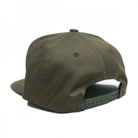 POLeR　キャップ　"FONT PATCH HAT"　(Olive)