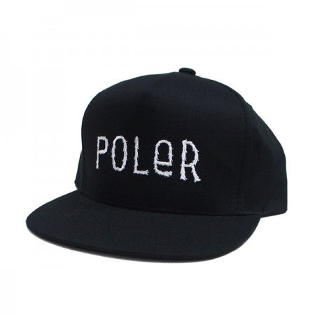 POLeR　キャップ　"FURRY FONT HAT"　(Black)