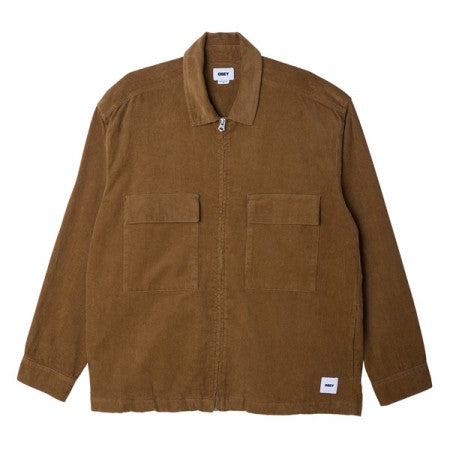 ★30%OFF★ OBEY　ジャケット　"MOXIE SHIRT JACKET"　(Wood)