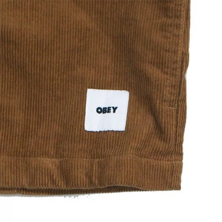 ★30%OFF★ OBEY　ジャケット　"MOXIE SHIRT JACKET"　(Wood)