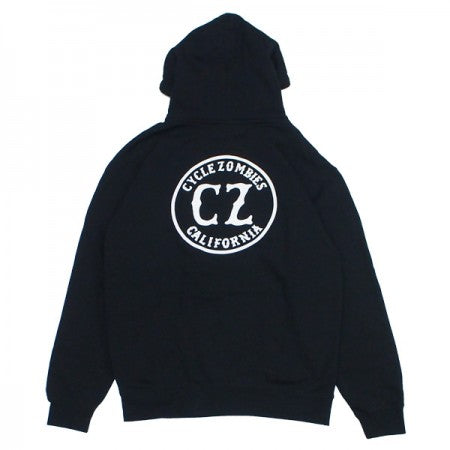 ★30%OFF★ CYCLE ZOMBIES　パーカー　"CALIFORNIA2 PULLOVER HOODED SWEAT"　(Black)