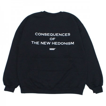 RADIALL　クルースウェット　"HEDONISM CREW NECK SWEATSHIRT L/S"　(Black)