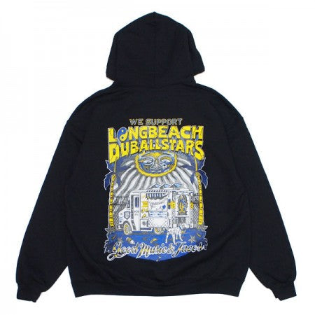 RADIALL　パーカ　"LONG BEACH HOODIE SWEATSHIRT L/S"　(Black)