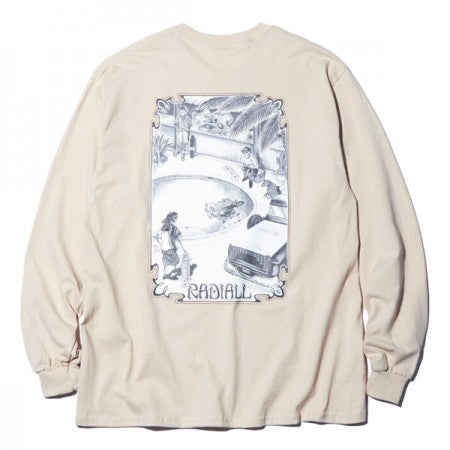 RADIALL　L/STシャツ　"CHEVY BOWL CREW NECK T-SHIRT L/S"　(Sand Beige)