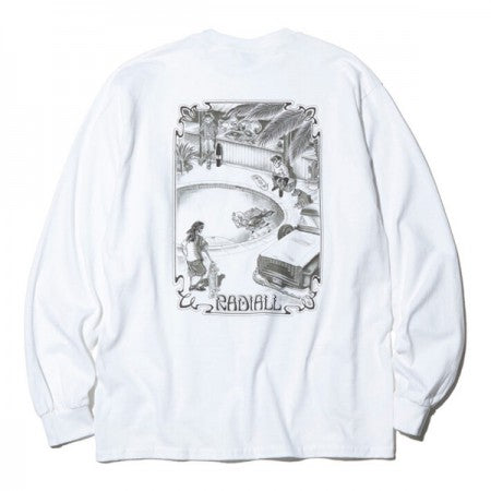 RADIALL　L/STシャツ　"CHEVY BOWL CREW NECK T-SHIRT L/S"　(White)