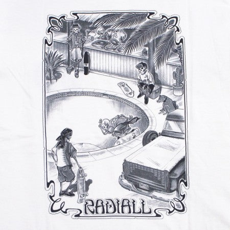 RADIALL　L/STシャツ　"CHEVY BOWL CREW NECK T-SHIRT L/S"　(White)