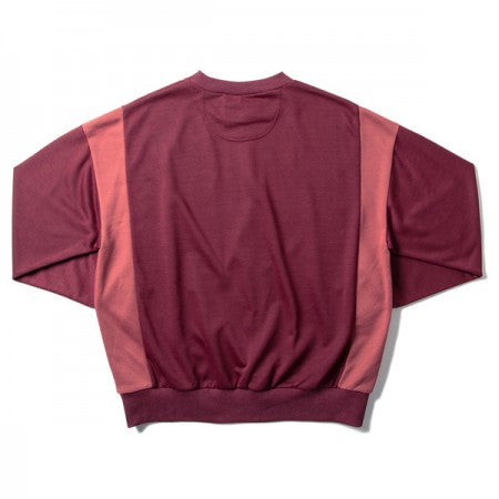 ★20%OFF★ Deviluse　クルースウェット　"PANEL CREWNECK"　(Burgundy)